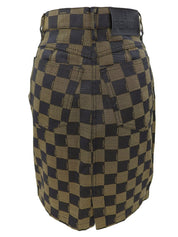 Pecan Pattern Skirt #42 Brown/Black