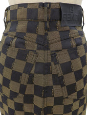 Pecan Pattern Skirt #42 Brown/Black