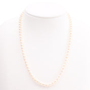18K Pearl Signature Necklace Yellow Gold/White