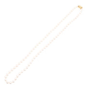 18K Pearl Signature Necklace Yellow Gold/White