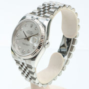 2005年頃製 10Pダイヤモンドデイトジャスト 36mm 116234G 自動巻き シルバー
