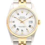 1996年頃製 10Pダイヤモンドデイトジャスト 36mm 16233 自動巻き ホワイト