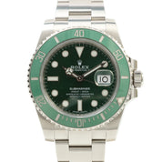 サブマリーナデイト 40mm 116610LV 自動巻き グリーン
