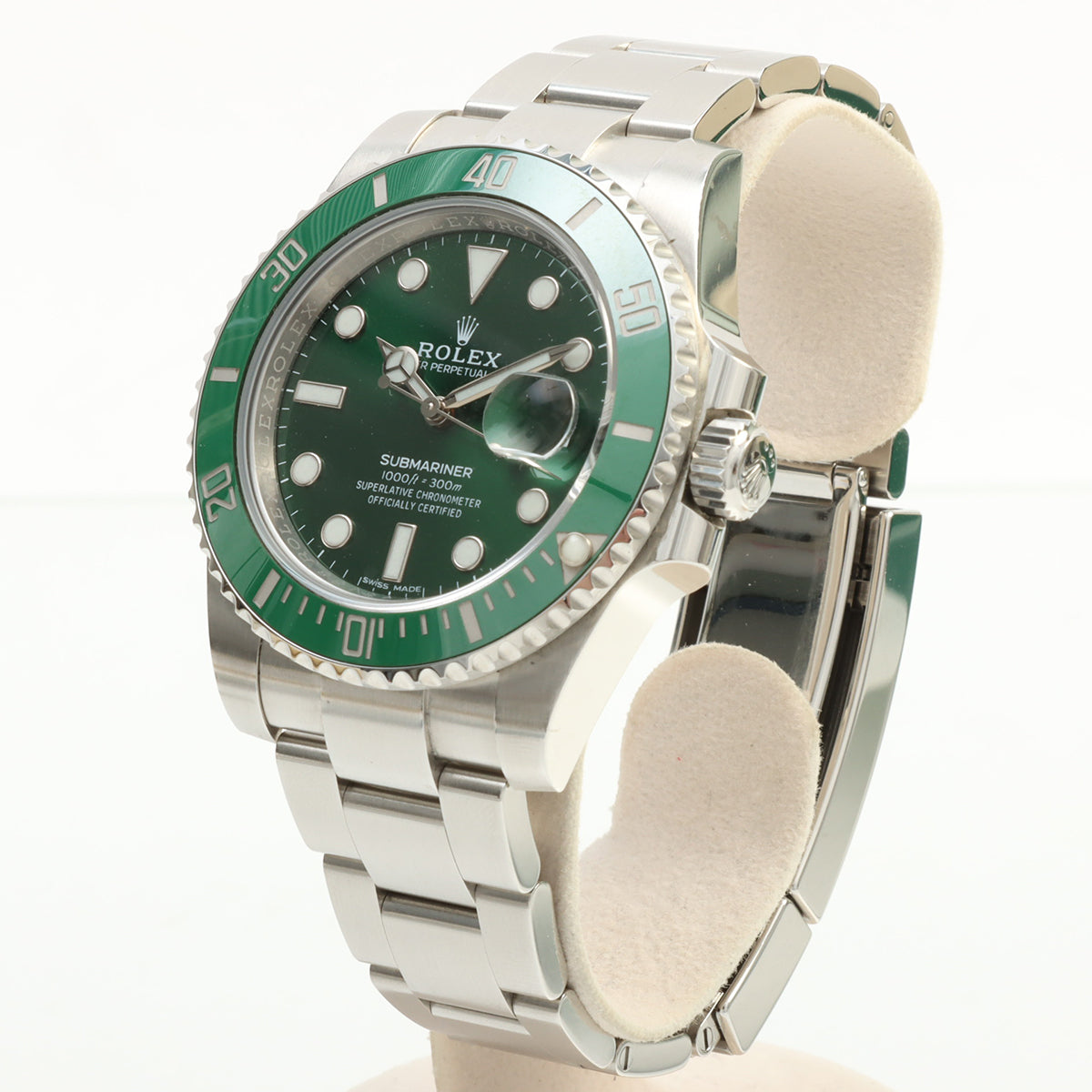 サブマリーナデイト 40mm 116610LV 自動巻き グリーン