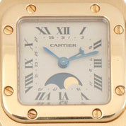 18K Santos Galbée Moonphase SM W2006C5 Quartz Gold