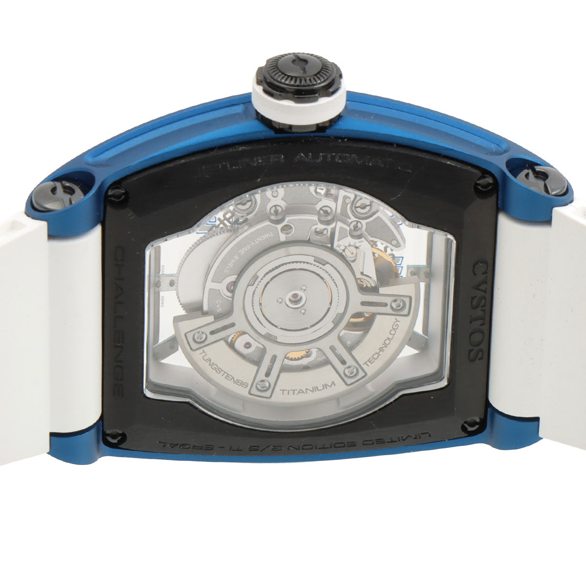 チャレンジジェットライナー P-S オートマティック 41mm CVT-JET2-LTD BLALUBKTT 自動巻き スケルトン