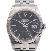 2002年頃製 デイトジャスト 36mm 16234 自動巻き ブラック