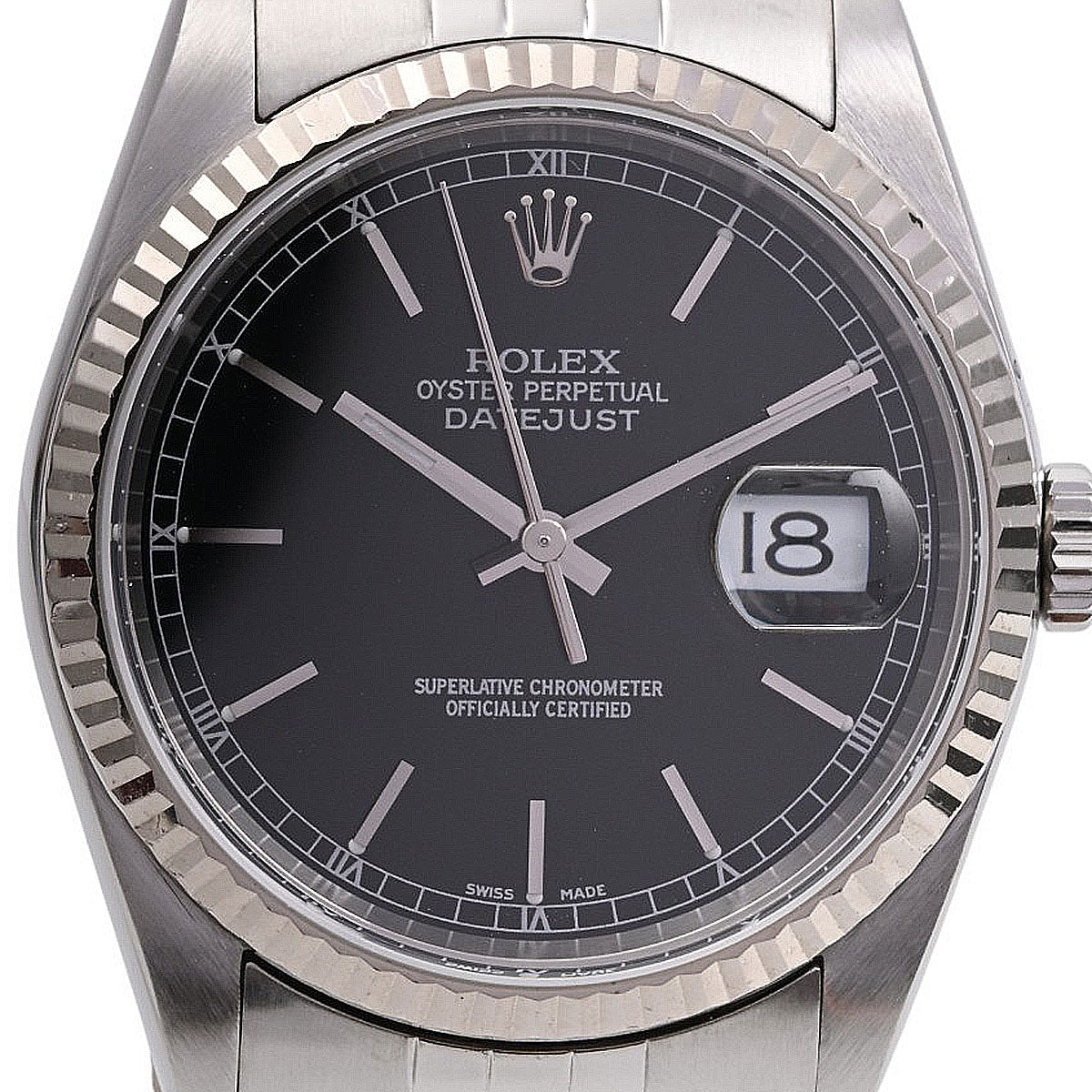 2002年頃製 デイトジャスト 36mm 16234 自動巻き ブラック