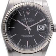 2002年頃製 デイトジャスト 36mm 16234 自動巻き ブラック