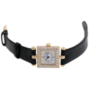 18K Diamond Classic Square Watch 122945 Quartz White
