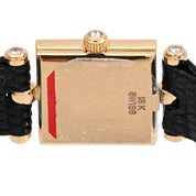 18K Diamond Classic Square Watch 122945 Quartz White