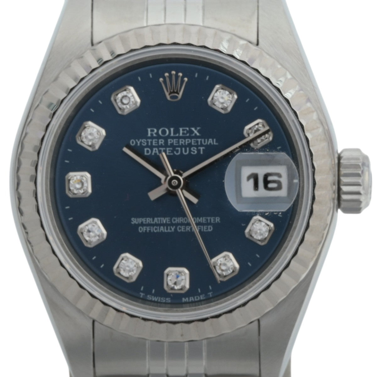 1997年頃製 10Pダイヤモンドデイトジャスト 26mm 69173G 自動巻き ブルー