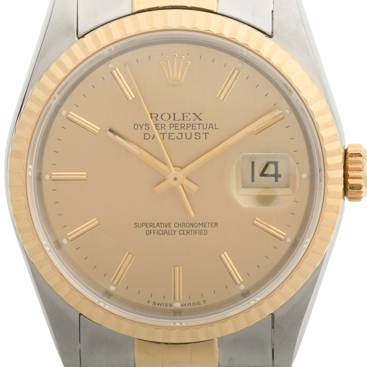 Datejust 36mm 16233, circa 1993, automatic, champagne