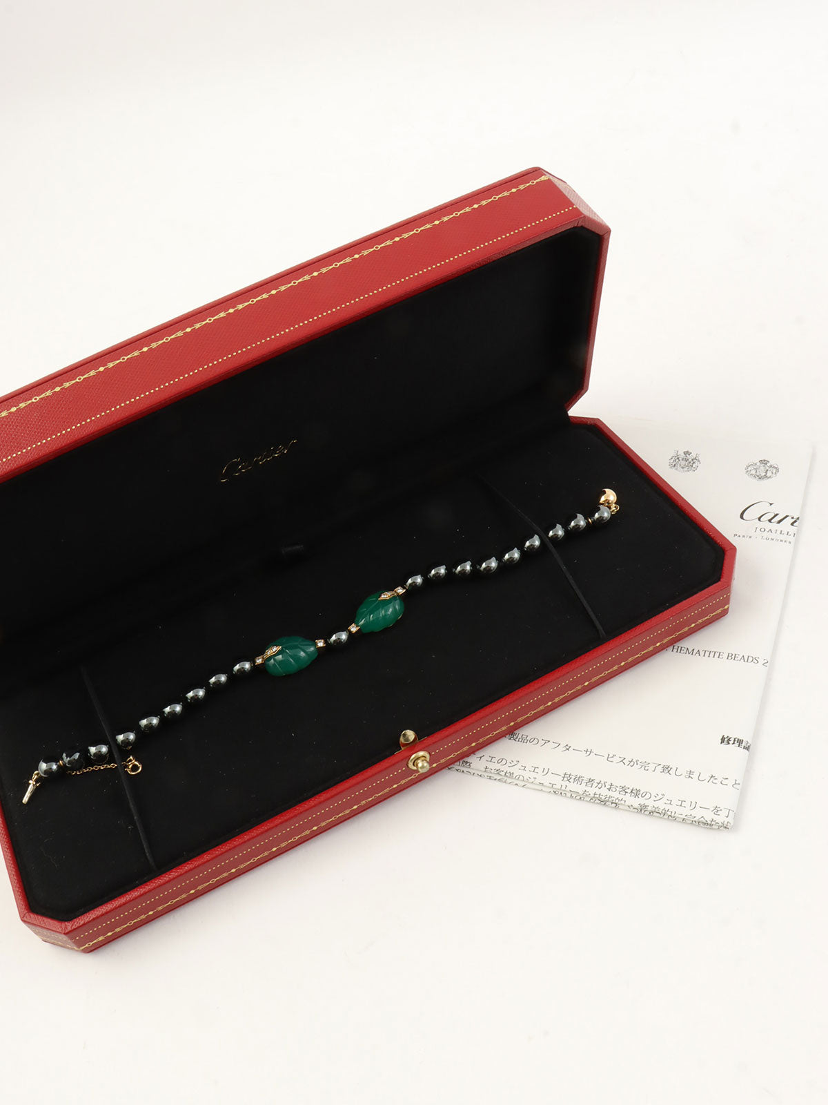 18Kダイヤモンドパティアラブレスレット ゴールド/ブラック/グリーン