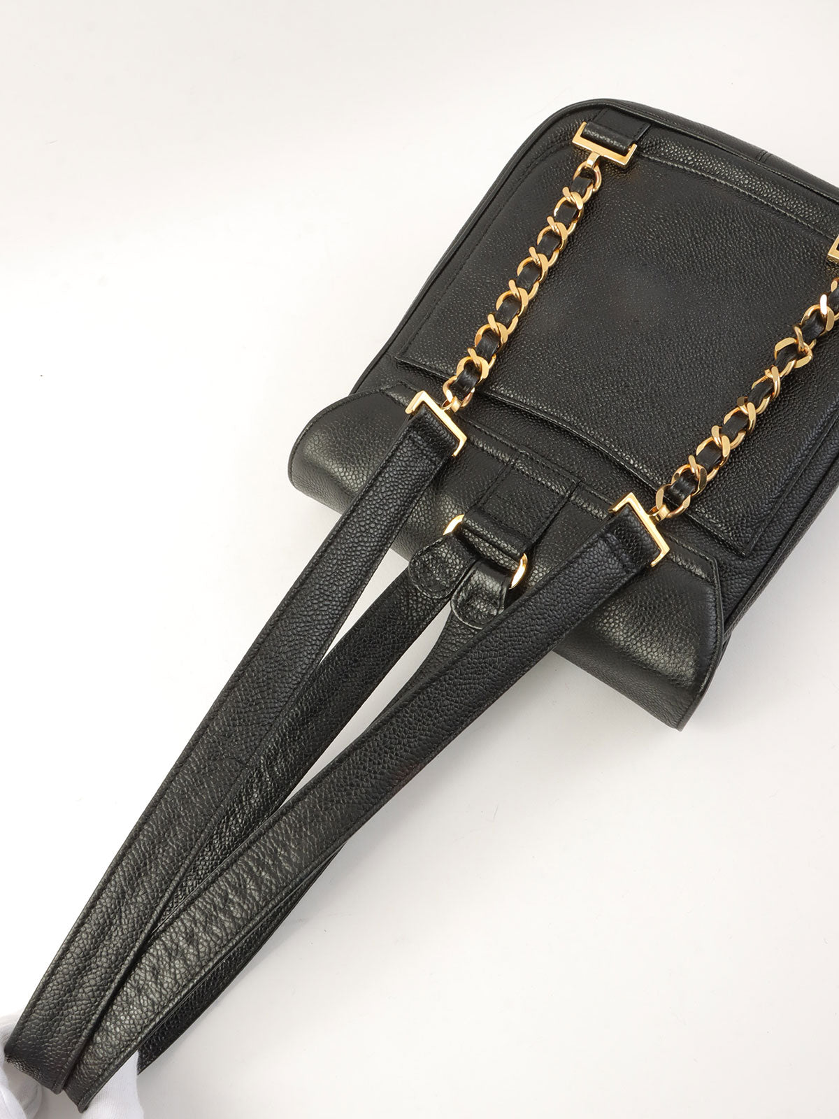 1995年頃製 キャビアスキンCCターンロックバックパック ブラック