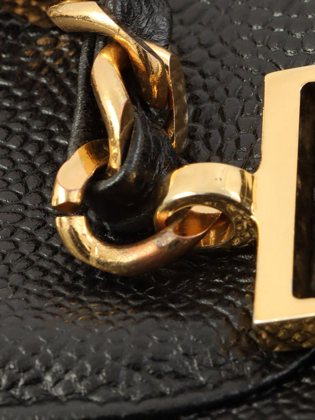 1995 Caviar Skin CC Turnlock Backpack in Black