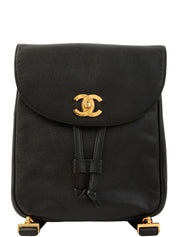 1995年頃製 キャビアスキンCCターンロックバックパック ブラック