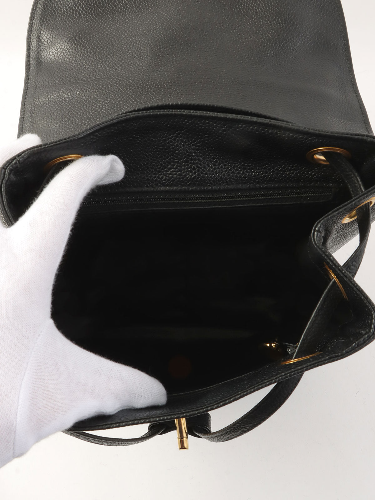 1995年頃製 キャビアスキンCCターンロックバックパック ブラック