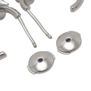 18K Juste un Clou Hoop Earrings, White Gold