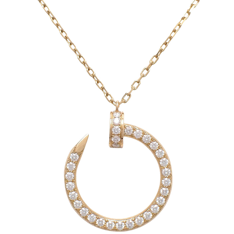 18K Yellow Gold Diamond Juste un Clou Necklace