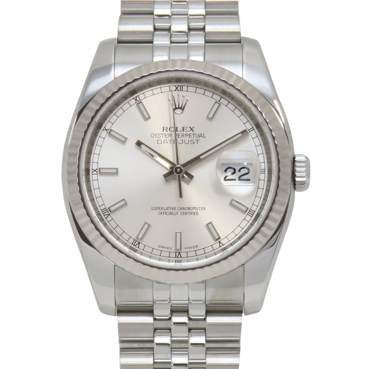 2010年頃製 デイトジャスト 36mm 116234 G番 自動巻き シルバー