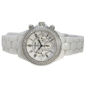 J12 Chronograph Diamond Bezel 41mm H1008 Automatic White