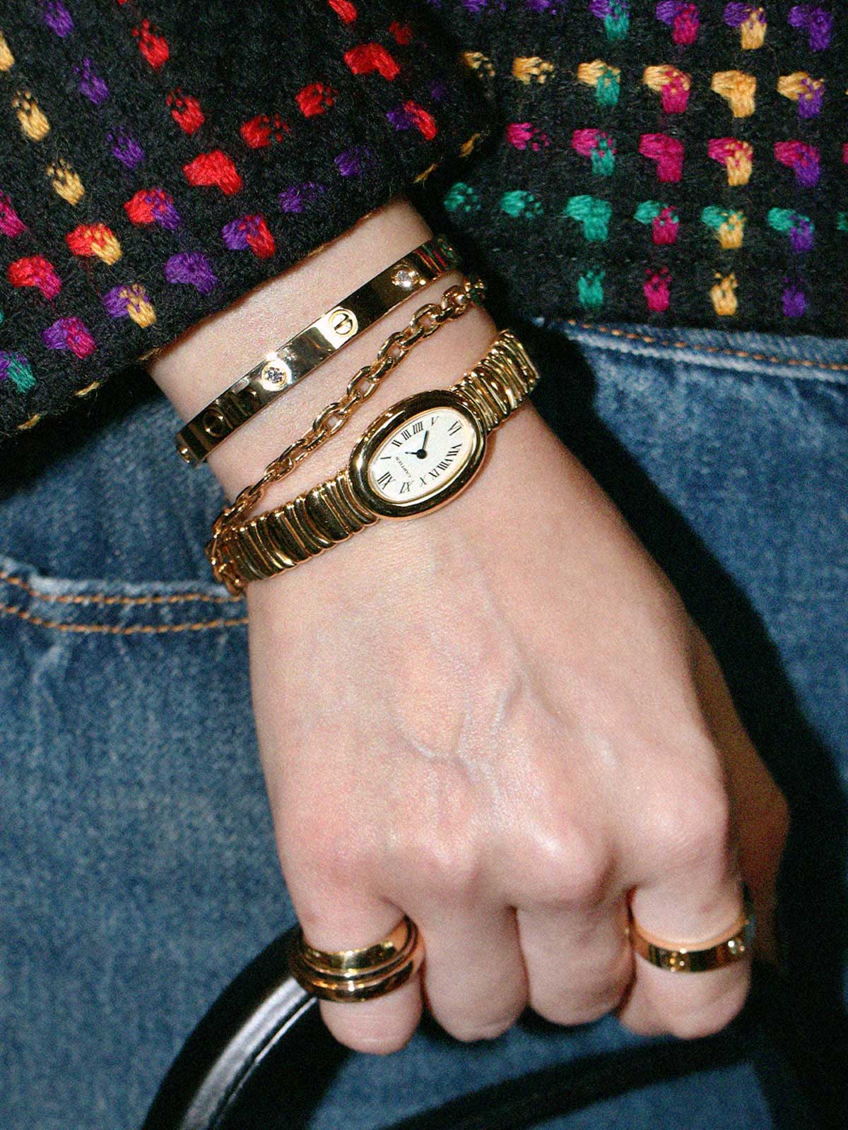 18Kラブブレスレット　ゴールド