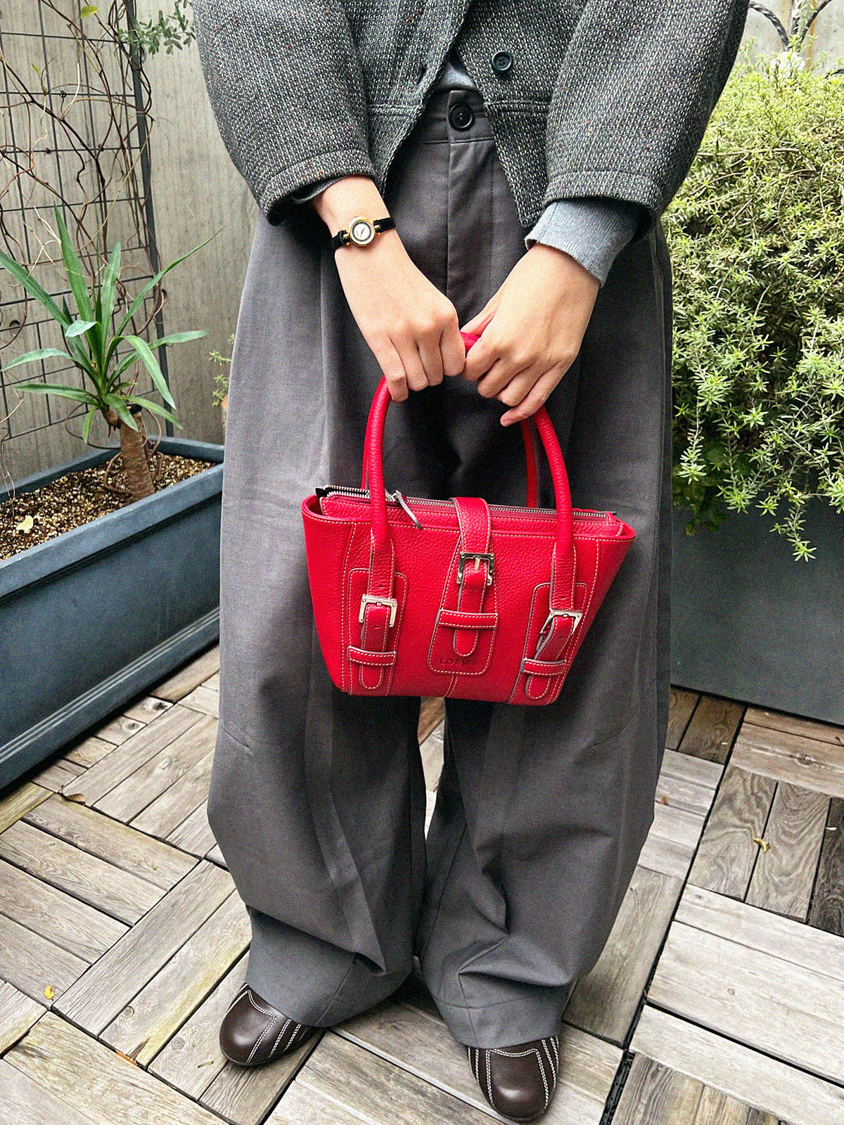 センダハンドバッグ レッド