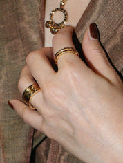 18Kビーゼロワンリング ゴールド