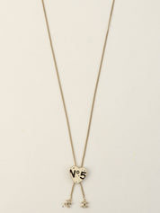 2000 Heart Motif No.5 CC Mark Necklace Gold/Ivory