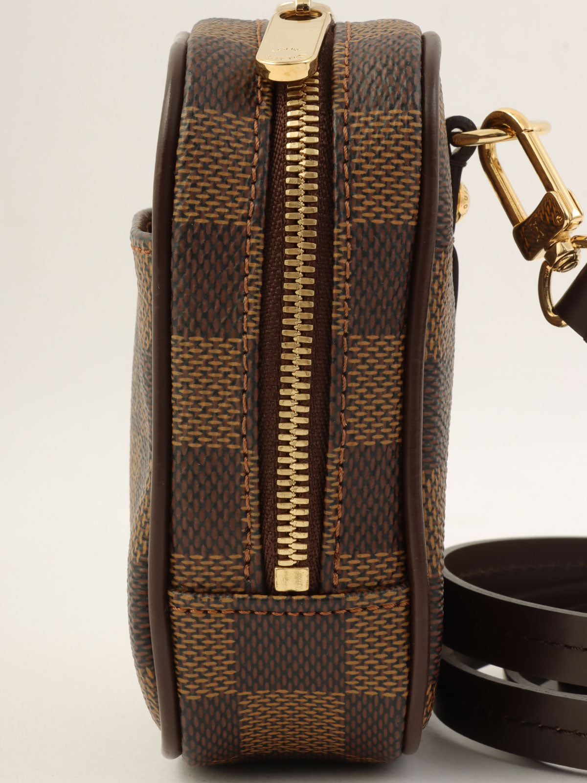 2007年製 キャンバスモノグラムダミエエテュイ・オカピPM ブラウン