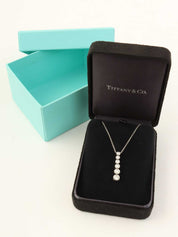 プラチナダイヤモンドジャズグラジュエイテッドネックレス シルバー