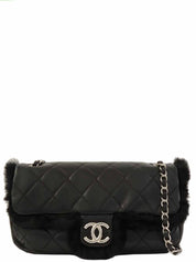 2008年頃製 マトラッセWチェーンファーショルダーバッグ ブラック