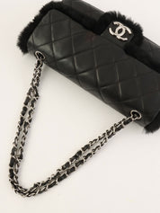 2008年頃製 マトラッセWチェーンファーショルダーバッグ ブラック