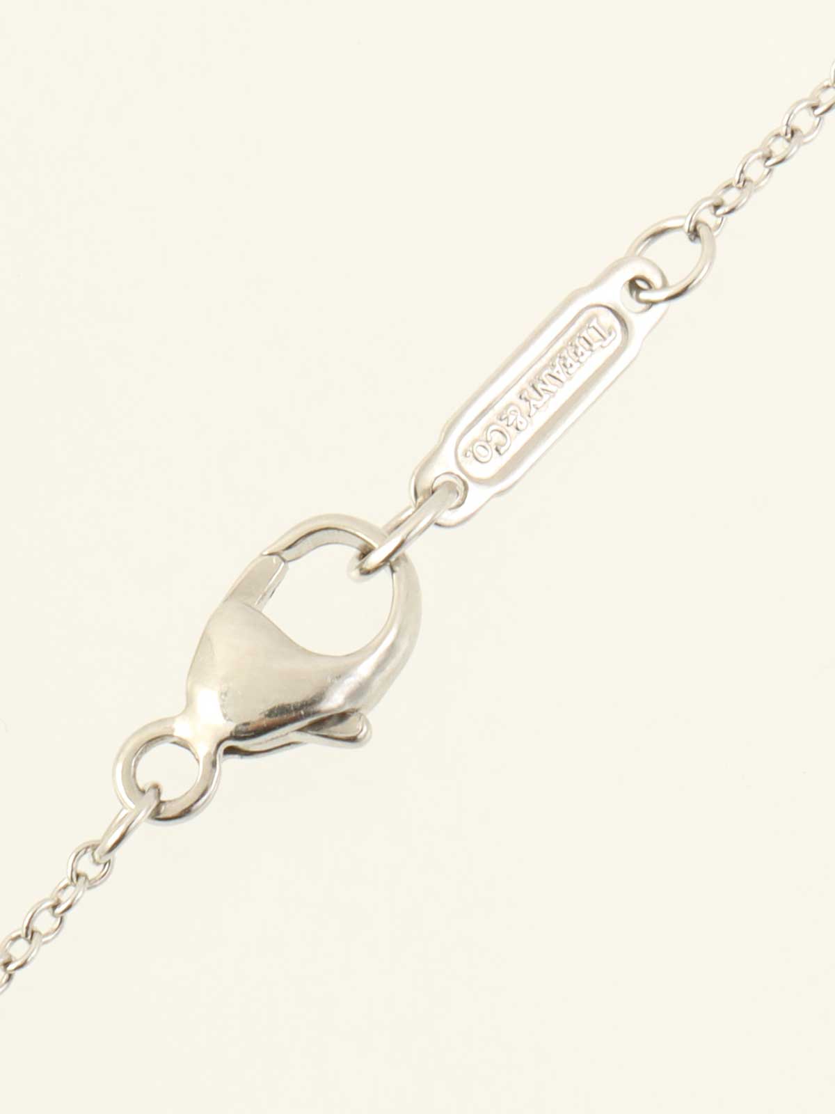 Platinum Diamond Jazz Graduated Necklace in Silver