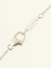 Platinum Diamond Jazz Graduated Necklace in Silver