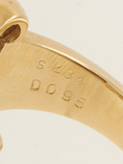 18Kサファイアダイヤモンドデザインリング ゴールド/ブルー