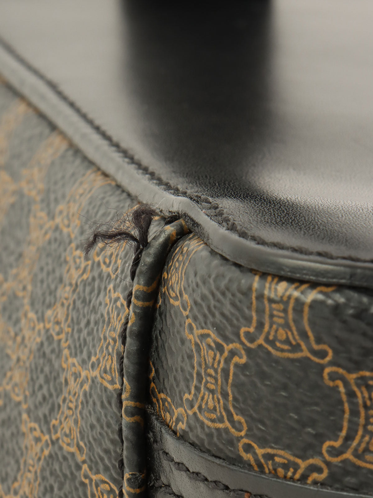 Macadam Pattern Circle Logo 2-Way Vanity Bag Brown/Black