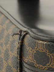 Macadam Pattern Circle Logo 2-Way Vanity Bag Brown/Black