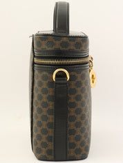 Macadam Pattern Circle Logo 2-Way Vanity Bag Brown/Black