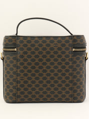 Macadam Pattern Circle Logo 2-Way Vanity Bag Brown/Black