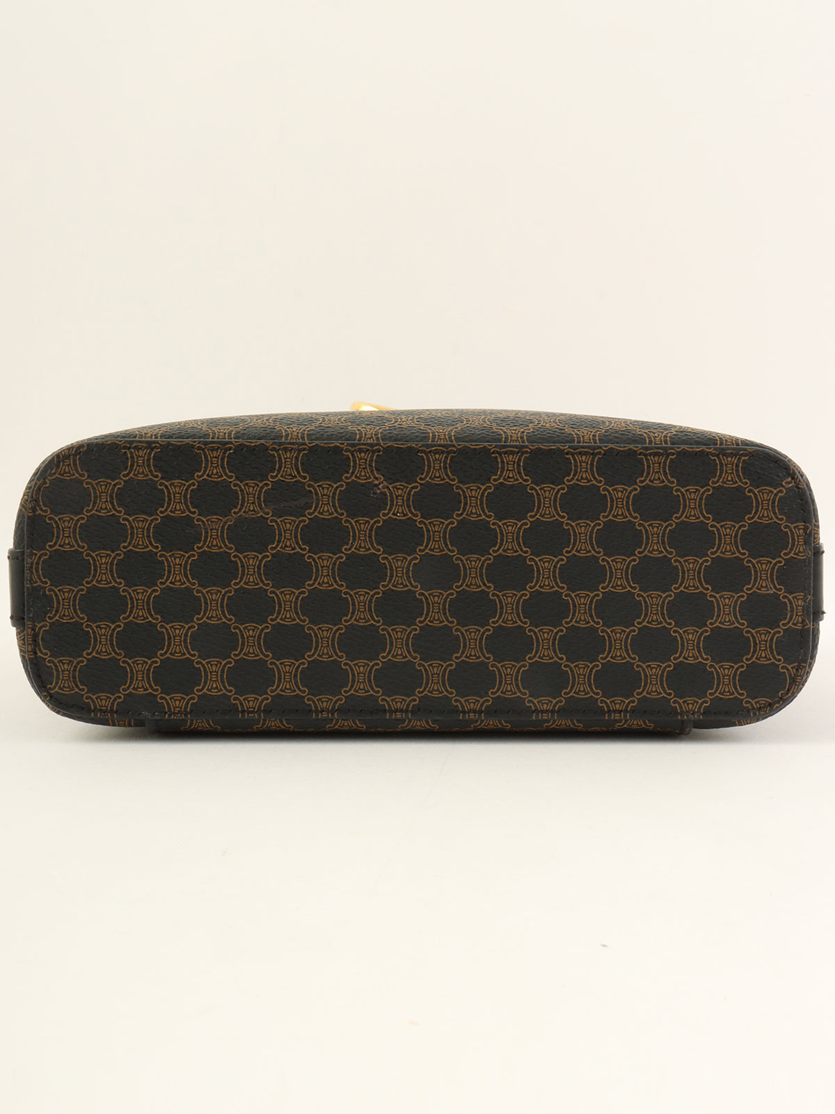 Macadam Pattern Circle Logo 2-Way Vanity Bag Brown/Black