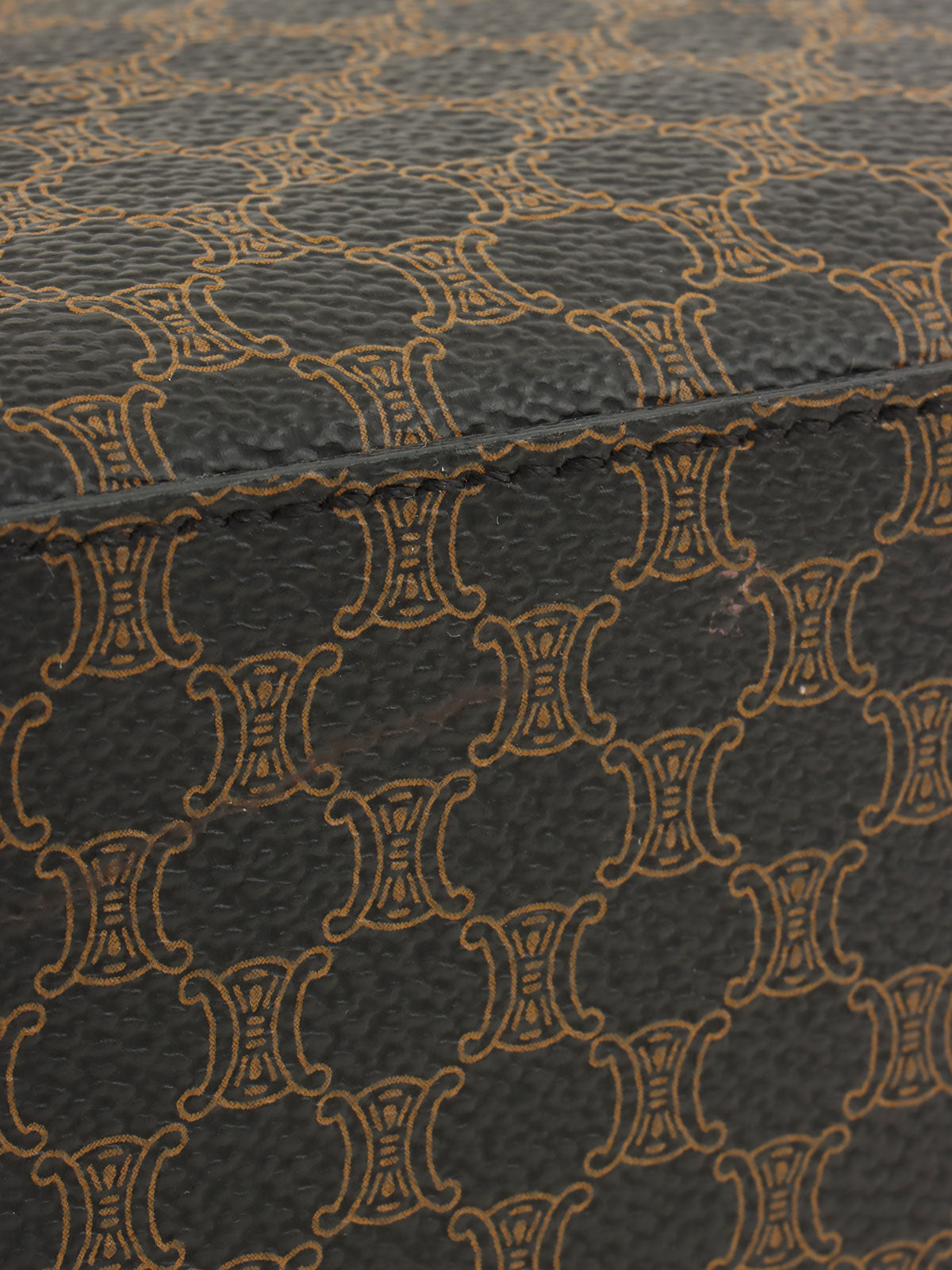 Macadam Pattern Circle Logo 2-Way Vanity Bag Brown/Black