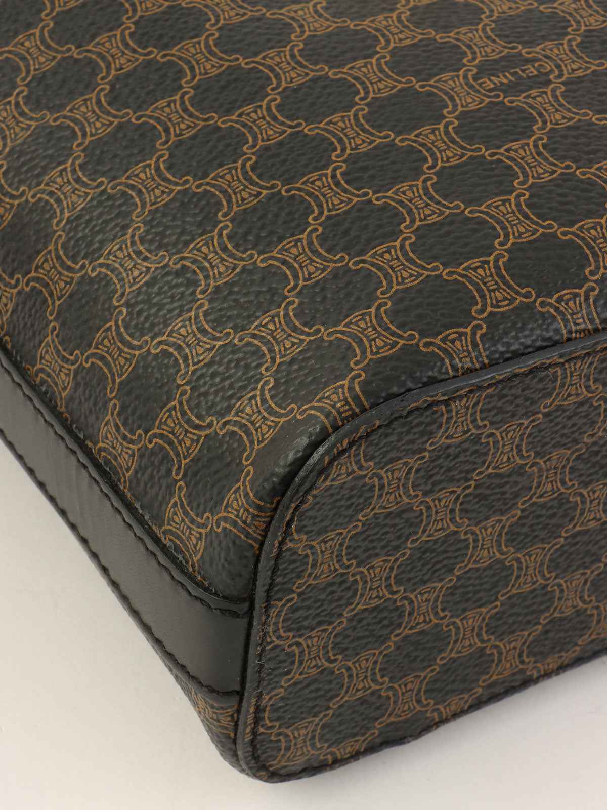 Macadam Pattern Circle Logo 2-Way Vanity Bag Brown/Black