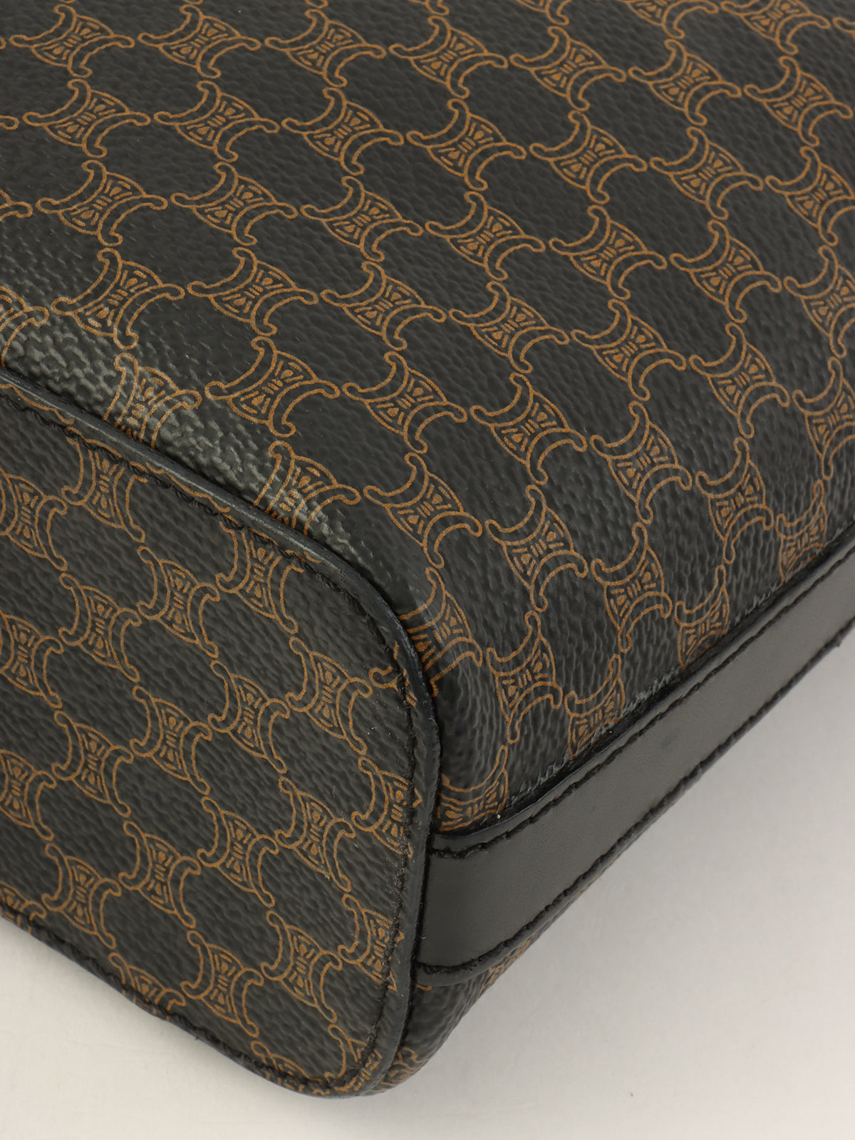 Macadam Pattern Circle Logo 2-Way Vanity Bag Brown/Black