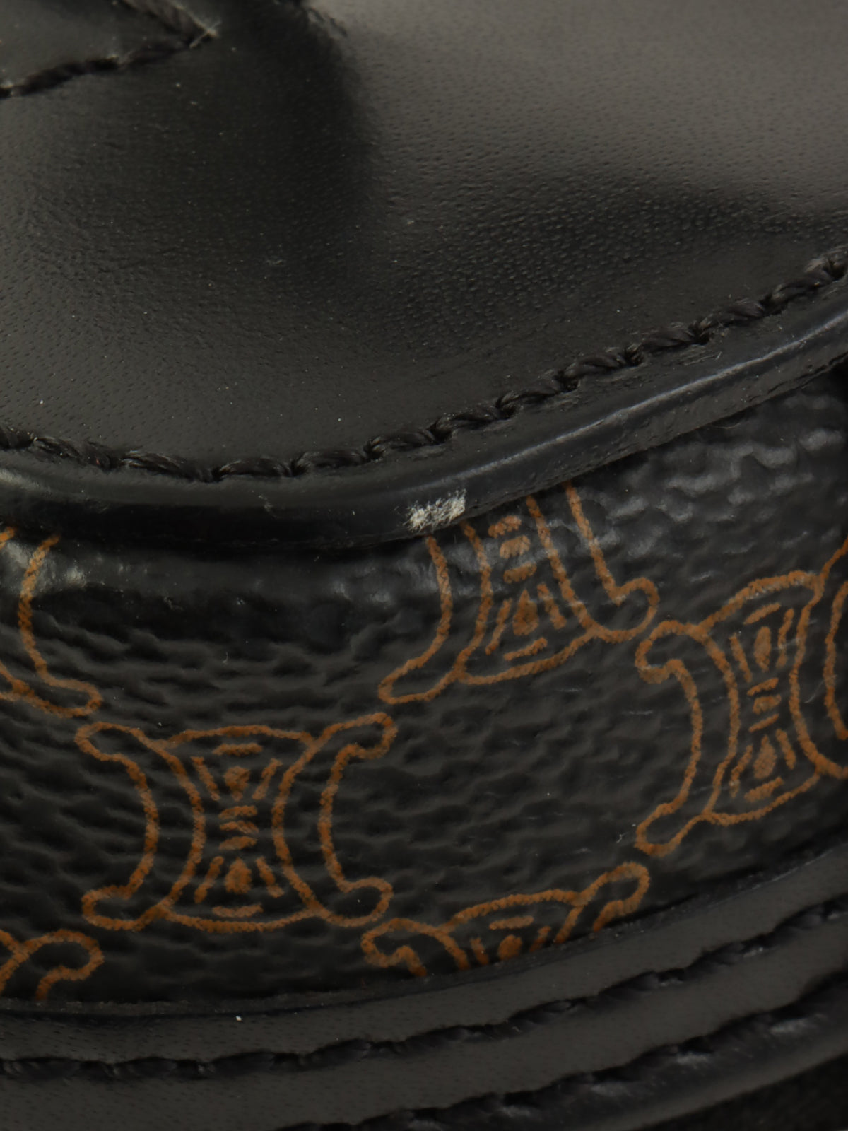 Macadam Pattern Circle Logo 2-Way Vanity Bag Brown/Black