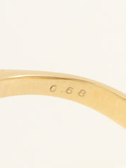 18Kルビーダイヤモンドハートリング ゴールド/レッド