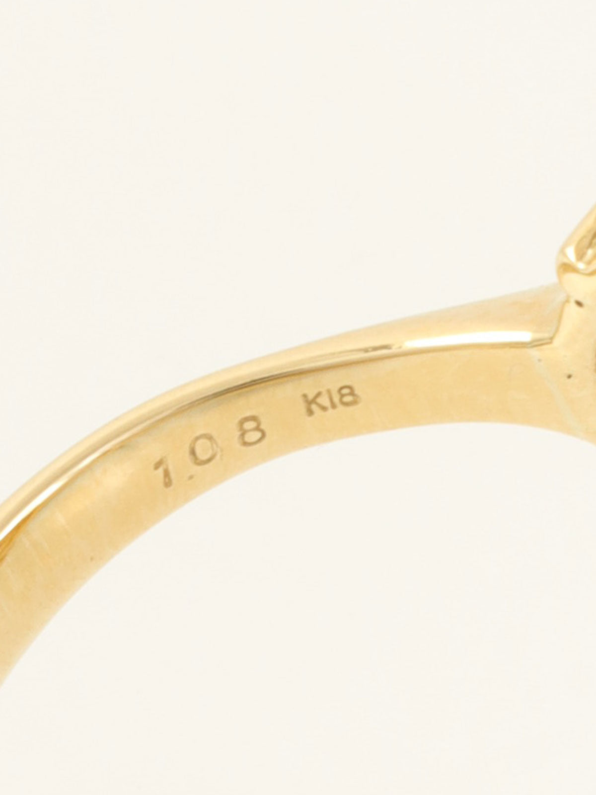 18Kルビーダイヤモンドハートリング ゴールド/レッド