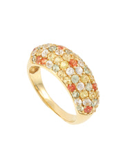 18K Sapphire Ring in Gold/Yellow/Orange