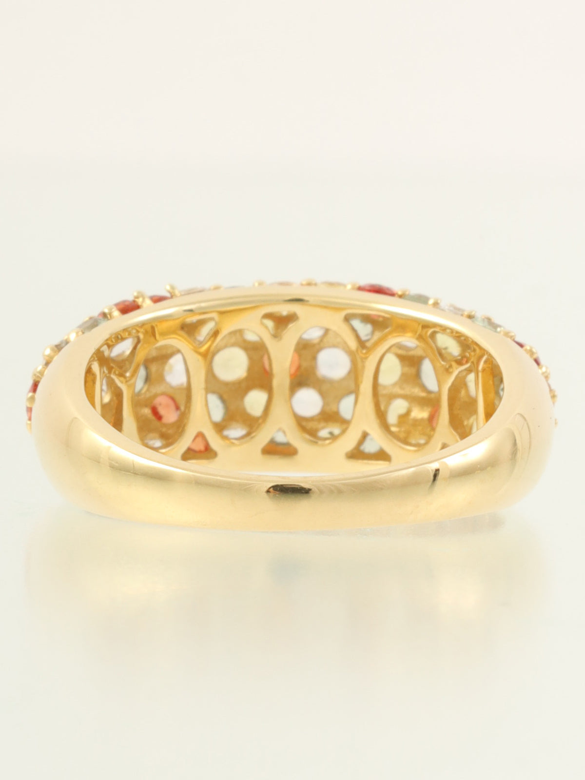 18K Sapphire Ring in Gold/Yellow/Orange